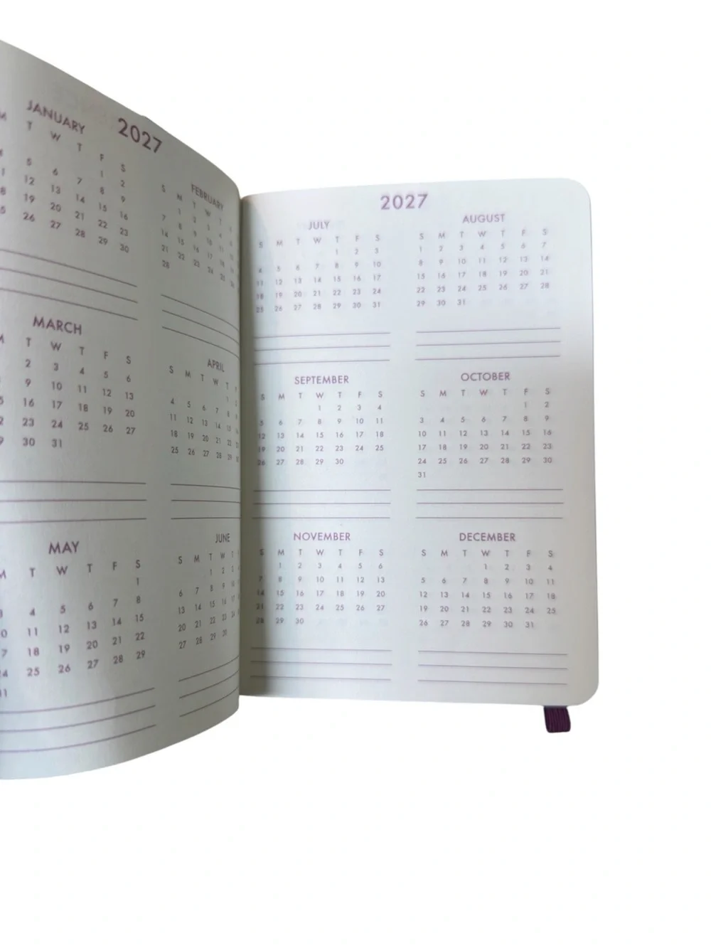 Set of 2 Scripture & Floral Print 2027-2028 Monthly Reference Pocket Planners
